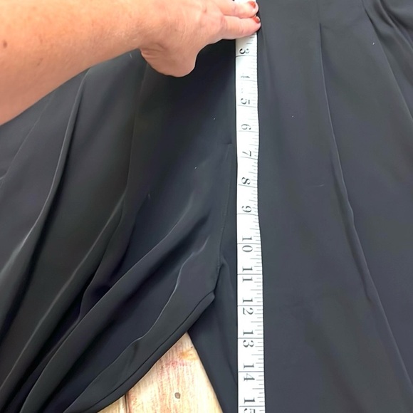 Suzy-D, London,Elegant Black Wide-Leg Palazzo Pants,Pull-On,Elastic,Size Small - Picture 8 of 13